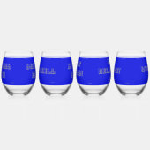 GLASSES WITH WORDS ステムなしワイングラス (右)