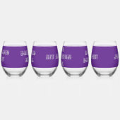 Glasses with Words ステムなしワイングラス (左)