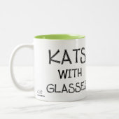 GlassezのKats: Oops Mug教授 ツートーンマグカップ (左)
