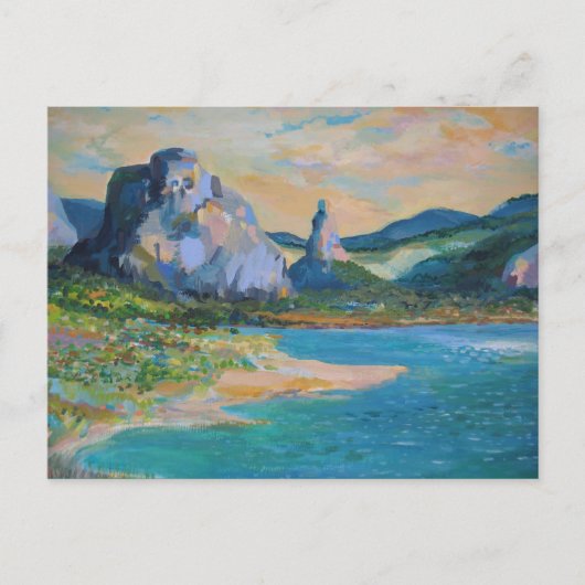 Glasshouse Mountains, Queensland,オーストラリア ポストカード (正面)