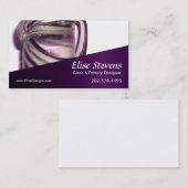 "Glassique"の-ガラスデザイン、陶器デザイナー 名刺 (正面/裏面)