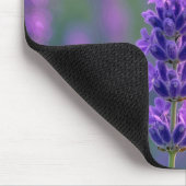 Glasswing Butterfly On a Lavender Blossom マウスパッド (コーナー)