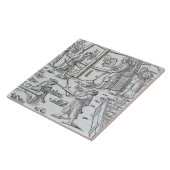 Glassworks、大理石のfurnacを示しているイラストレーション タイル (側面)