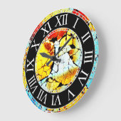 Glassworks Round Wall Clock ラージ壁時計 (傾斜)
