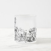 Glastasse "Bicycle Race" フロストグラスマグカップ (中央)