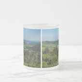 Glastasse Landschaft im Siegerland フロストグラスマグカップ (中央)