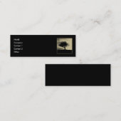 Glastonburyのホーソーン。 丘の木。 セピア色色 スキニー名刺 (正面/裏面)