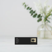 Glastonburyのホーソーン。 丘の木。 セピア色色 スキニー名刺 (スタンド正面)