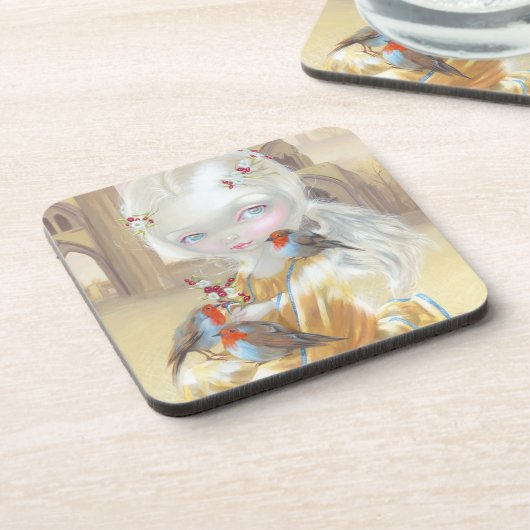 "Glastonburyの大修道院の天使"のコースター コースター (左側)