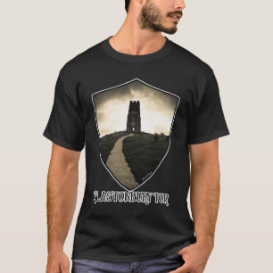 Glastonburyの岩山-ゴシック様式Avalon Tシャツ