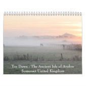 Glastonburyの岩山-サマセット州 カレンダー (カバー)