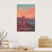 Glastonbury Tor Travel Poster ポスター (キッチン)