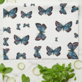 Glaucopsyche arion – 大きな青い蝶 キッチンタオル (折り畳み)