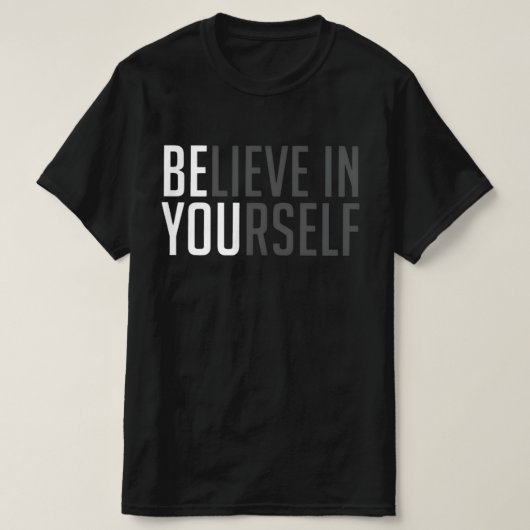 Glaury™ Bold Belief Tee – BE YOU Edition Tシャツ (デザイン正面)