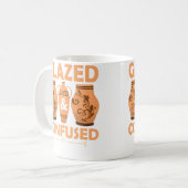 Glazed  Confused Ceramics Artist Pottery コーヒーマグカップ (正面左)