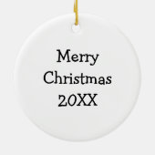 Glazed Donut Christmas セラミックオーナメント (裏面)