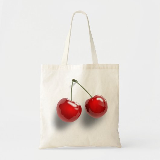 Glazed Stemmed Cherries Quirky トートバッグ (正面)