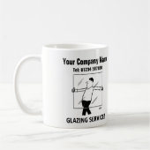 Glazing Services Glass Cutting Windows Cartoon Mug コーヒーマグカップ (左)