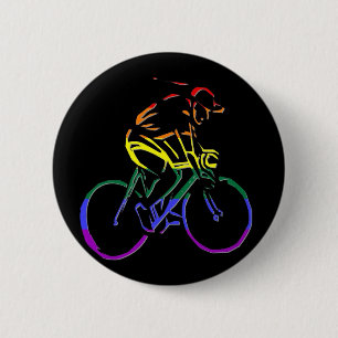 GLBTのプライドの競輪選手 缶バッジ