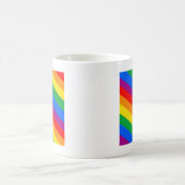 GLBTのプライドは2つを縞で飾ります コーヒーマグカップ (中央)