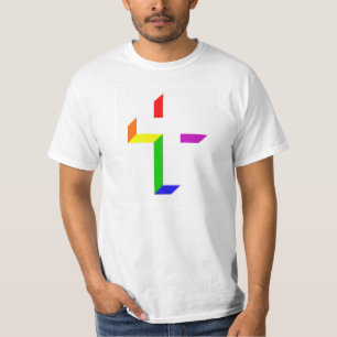 GLBTの十字 Tシャツ