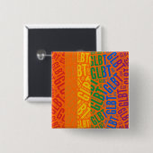 GLBTの単語パターン色- .PNG 缶バッジ (正面&裏面)