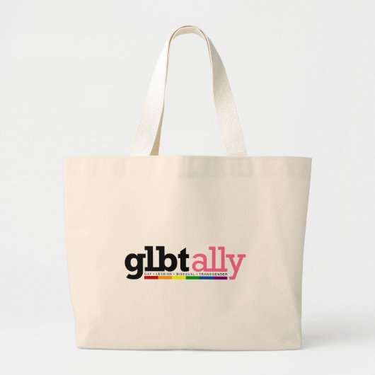 GLBTの同盟国のバッグ ラージトートバッグ (正面)