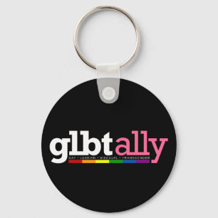 GLBTの同盟国の黒Keychain キーホルダー