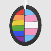 GLBTの団結のオーナメント オーナメント (正面)
