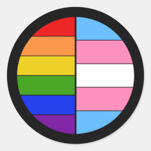 GLBTの団結のステッカー ラウンドシール