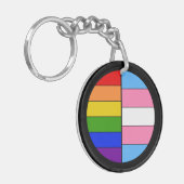GLBTの団結Keychain (アクリル) キーホルダー (正面左)