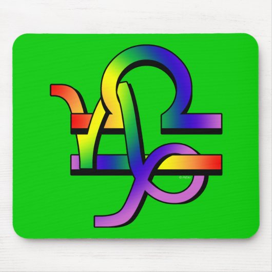 GLBTの山羊座及び天秤座 マウスパッド (正面)