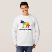 GLBTの民主党のプライド(2) Tシャツ (正面フル)