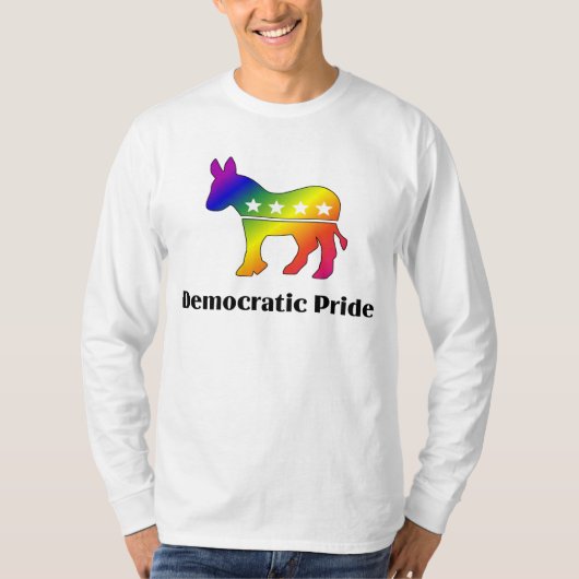 GLBTの民主党のプライド(2) Tシャツ (正面)