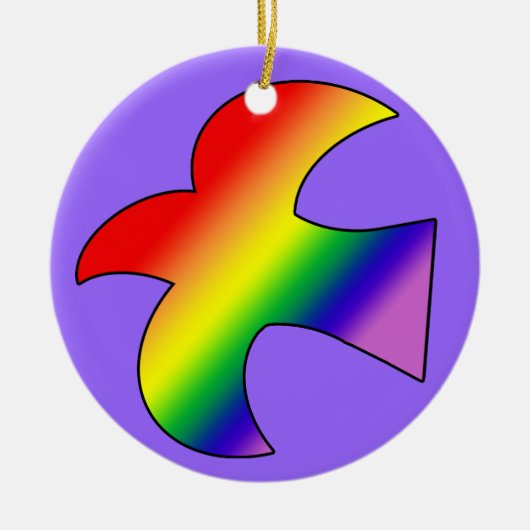 GLBTの鳩 セラミックオーナメント (正面)