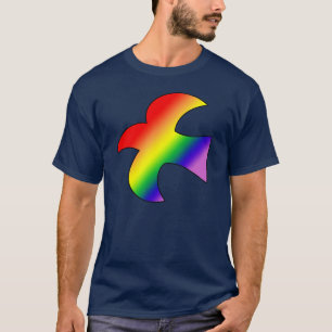GLBTの鳩 Tシャツ