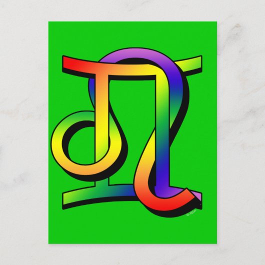 GLBTジェミニ&レオ ポストカード (正面)