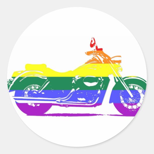 GLBTバイクプライド ラウンドシール (正面)