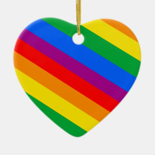 GLBTプライドストライプ2 セラミックオーナメント