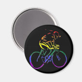 GLBTプライド自転車 マグネット (正面/裏面)