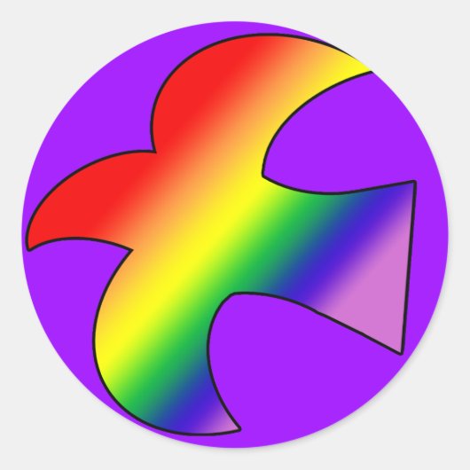 GLBT鳩 ラウンドシール (正面)