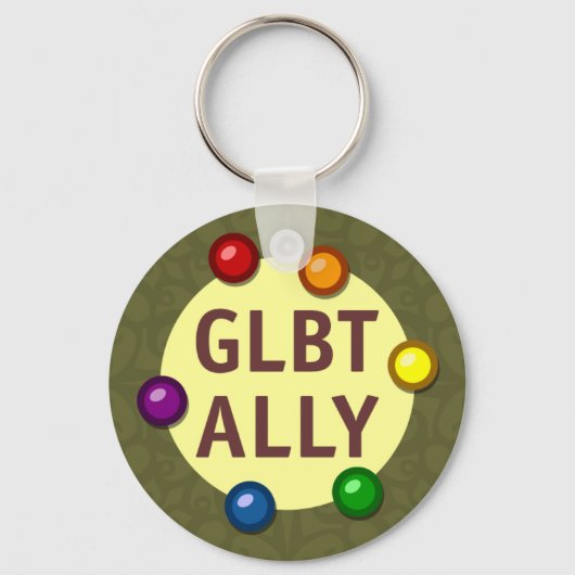 GLBT Ally Baublesキーチェーン キーホルダー (正面)