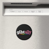 GLBT Ally Blackマグネット マグネット (インサイチュ (食洗機))