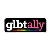 GLBT Ally Blackラベル ラベル (正面)