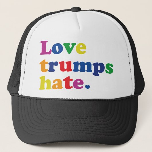 GLBT Love Trumpsが憎む キャップ (正面)