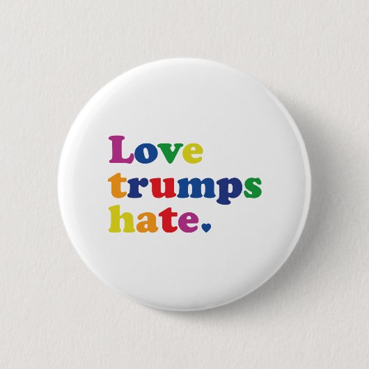 GLBT Love Trumpsが憎む 缶バッジ (正面)