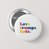 GLBT Love Trumpsが憎む 缶バッジ (正面&裏面)