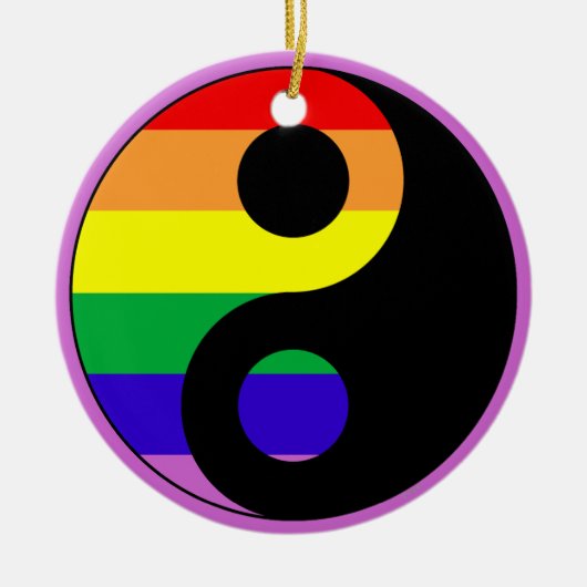 GLBT YinYang セラミックオーナメント (正面)