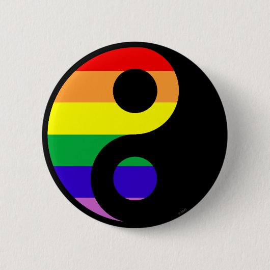 GLBT YinYang 缶バッジ (正面)