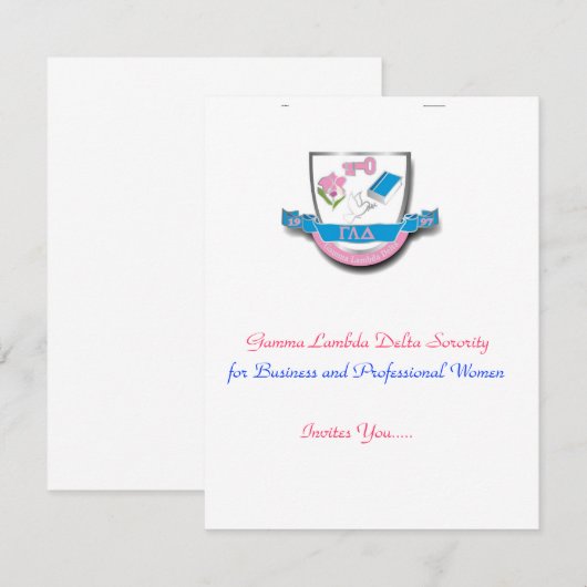 GLDの招待状 招待状 (正面/裏面)